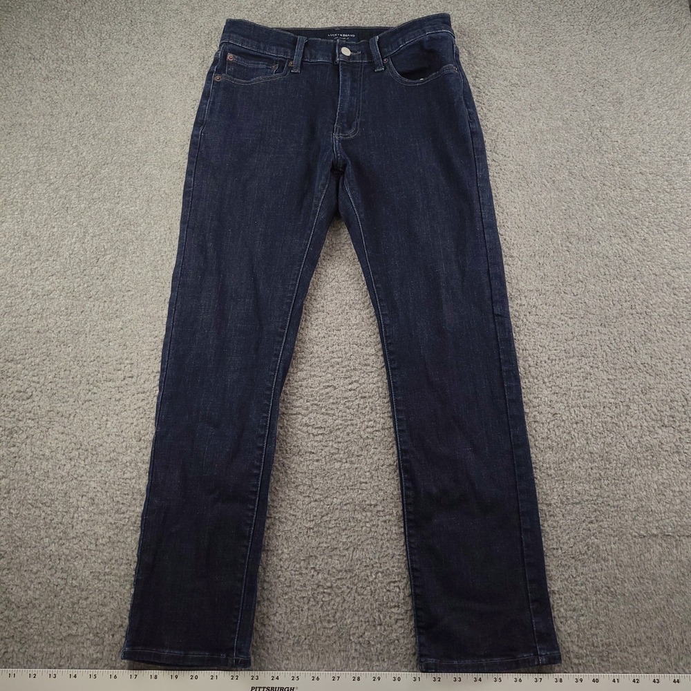Lucky Brand Jeans Mens 30x30 410 Athletic Slim Dark Wash Denim Ston EUC